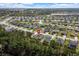Aerial view of the community showcasing the homes and a map pin on the property at 152 Shenandoah Dr., Murrells Inlet, SC 29576