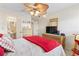 Comfortable bedroom with vanity and decor at 1501 S Waccamaw Dr. # 3-L, Murrells Inlet, SC 29576