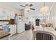 Bright kitchen and open-concept dining area with adjacent living space, creating a comfortable atmosphere at 1501 S Waccamaw Dr. # 3-L, Murrells Inlet, SC 29576
