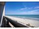 A lovely ocean view from the condo balcony overlooking a beautiful sandy beach in Myrtle Beach, South Carolina at 1501 South Ocean Blvd. # 738, Myrtle Beach, SC 29577