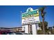 Landmark Resort signage highlighting amenities and accommodations at 1501 South Ocean Blvd. # 738, Myrtle Beach, SC 29577