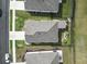 Bird's-eye view of a private backyard and roof, highlighting the outdoor living space and garden design at 1612 Cosmos Lane, Myrtle Beach, SC 29577