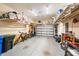Spacious garage with overhead storage shelves and ample room for parking and storage at 2790 Howard Ave. # D, Myrtle Beach, SC 29577