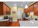 Modern kitchen with granite countertops, stainless steel appliances, and ample cabinet space at 2790 Howard Ave. # D, Myrtle Beach, SC 29577