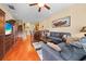 Inviting living room boasting hardwood floors and a cozy seating arrangement perfect for relaxation at 2790 Howard Ave. # D, Myrtle Beach, SC 29577