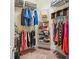 A spacious walk in closet with ample storage at 2790 Howard Ave. # D, Myrtle Beach, SC 29577