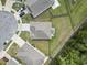 An aerial view of the roof of the house along with the surrounding neighborhood at 2904 Lunar Ct., Myrtle Beach, SC 29577
