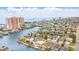 Aerial view of waterfront homes with stunning ocean views and convenient access to the beach at 308 36Th Ave. N, North Myrtle Beach, SC 29582