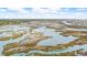 Expansive marsh views with meandering waterways, providing a tranquil and natural setting at 308 36Th Ave. N, North Myrtle Beach, SC 29582