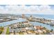 Coastal aerial view of waterfront homes, waterway and ocean skyline at 308 36Th Ave. N, North Myrtle Beach, SC 29582