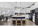 Kitchen with an island that has seating and it is open to the dining room at 3255 Gervais Ln., Myrtle Beach, SC 29588