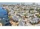 An aerial shot of a community showcasing the real estate, pond, and tennis courts at 601 Hillside Dr. N # 2305, North Myrtle Beach, SC 29582