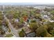 This aerial view shows the neighborhood's tree-lined streets, showcasing community charm and residential appeal at 613 Cypress Dr., Surfside Beach, SC 29575