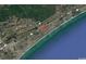 Aerial view shows property location with close proximity to Myrtle Beach, golf courses, and other attractions at 710 62Nd Ave. N, Myrtle Beach, SC 29572