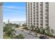Balcony view overlooking condos, beach, and ocean at 7200 N Ocean Blvd. # 438, Myrtle Beach, SC 29577