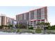 Oceanfront condo building with multiple floors and balcony views at 7200 N Ocean Blvd. # 438, Myrtle Beach, SC 29577