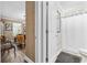 Tastefully decorated bathroom and a view into the bedroom at 90 Carolina Crossing Blvd., Little River, SC 29566