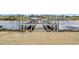 Private boat dock featuring lifts for two boats, offering easy access to waterways at 9243 Marina Pkwy., Myrtle Beach, SC 29572