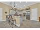 Modern kitchen featuring stainless steel appliances, pendant lighting, and granite countertops at 9243 Marina Pkwy., Myrtle Beach, SC 29572