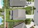 Bird's eye view of a house with a well-manicured lawn and patio area at 1101 Bronwyn Circle, North Myrtle Beach, SC 29582