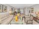 Bright living room featuring comfortable seating and seamless flow into the dining area at 111 Hickory Dr., Conway, SC 29526