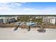 Expansive aerial view of beachfront community featuring easy beach access and many amenities at 12 Spartina Ct. # 2, Pawleys Island, SC 29585