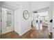 Hallway provides access to the bathroom, kitchen and living room at 12 Spartina Ct. # 2, Pawleys Island, SC 29585