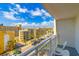 Balcony overlooking parking, street, and resort complex at 1207 S Ocean Blvd. S # 507013, Myrtle Beach, SC 29577
