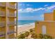 Balcony view of beachfront with blue sky and ocean at 1207 S Ocean Blvd. S # 507013, Myrtle Beach, SC 29577