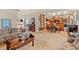 Open concept living room with seamless flow to the dining area and kitchen at 1213 Oak St., Conway, SC 29526