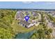 Stunning aerial view of the neighborhood, highlighting waterfront property and scenic beauty at 1501 Palmina Loop # B, Myrtle Beach, SC 29588