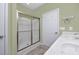 Modern bathroom with walk-in shower and double sink vanity offering comfort and style at 1501 Palmina Loop # B, Myrtle Beach, SC 29588