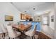 Dining room showcasing elegant wood table with seating for six, connected to kitchen at 1501 Palmina Loop # B, Myrtle Beach, SC 29588