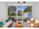 Relaxing screened porch featuring comfortable seating and scenic views of the backyard at 1501 Palmina Loop # B, Myrtle Beach, SC 29588