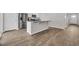 Kitchen with granite countertops, island with sink and modern stainless steel appliances at 156 Teddy Bear Circle, Conway, SC 29526