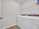 Laundry room featuring a side-by-side washer and dryer with a white shelf above at 156 Teddy Bear Circle, Conway, SC 29526