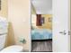View from bathroom towards the bed at 1604 N Ocean Blvd. # 903, Myrtle Beach, SC 29577