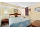 Cozy bedroom with a queen-sized bed and decorative lamps at 1604 N Ocean Blvd. # 903, Myrtle Beach, SC 29577