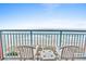 Enjoy breathtaking ocean views from the private balcony with comfortable seating at this beachfront condo at 1604 N Ocean Blvd. # 904, Myrtle Beach, SC 29577
