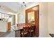 Dining area with a table that can be folded away, and a mirrored wall at 1604 N Ocean Blvd. # 904, Myrtle Beach, SC 29577