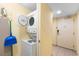The condo includes a convenient stacked washer and dryer and a laundry area near the entrance at 1604 N Ocean Blvd. # 904, Myrtle Beach, SC 29577