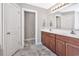Bathroom featuring double sinks, and a view into the water closet at 1794 Graham Rd., Aynor, SC 29544