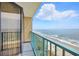 The balcony provides breathtaking ocean views, perfect for relaxation and enjoying the beach scenery at 201 74Th Ave. N # 1128, Myrtle Beach, SC 29572