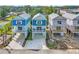 Aerial view showing the coastal homes with parking and close proximity to town at 2309 Seaseeker Ln., Myrtle Beach, SC 29577