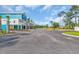 Street view of modern townhomes with vibrant blue accents at 2309 Seaseeker Ln., Myrtle Beach, SC 29577