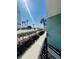 A pleasant view of the ocean and landscaping from the condo balcony at 2311 S Ocean Blvd. # 144, Myrtle Beach, SC 29577