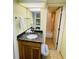 Bathroom with granite countertops with an adjoining shower and toilet room at 2311 S Ocean Blvd. # 144, Myrtle Beach, SC 29577