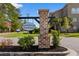 Community entrance sign reads 'Forestbrook Townhomes' with brick pillar and landscaping at 247 Christiana Ln. # D, Myrtle Beach, SC 29579