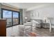 Modern living room with ocean view balcony and contemporary furnishings at 2600 N Ocean Blvd. # 807, Myrtle Beach, SC 29577