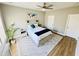 Inviting bedroom with comfortable bed, stylish decorations, and a calming ambiance at 2604 Willow St., North Myrtle Beach, SC 29582